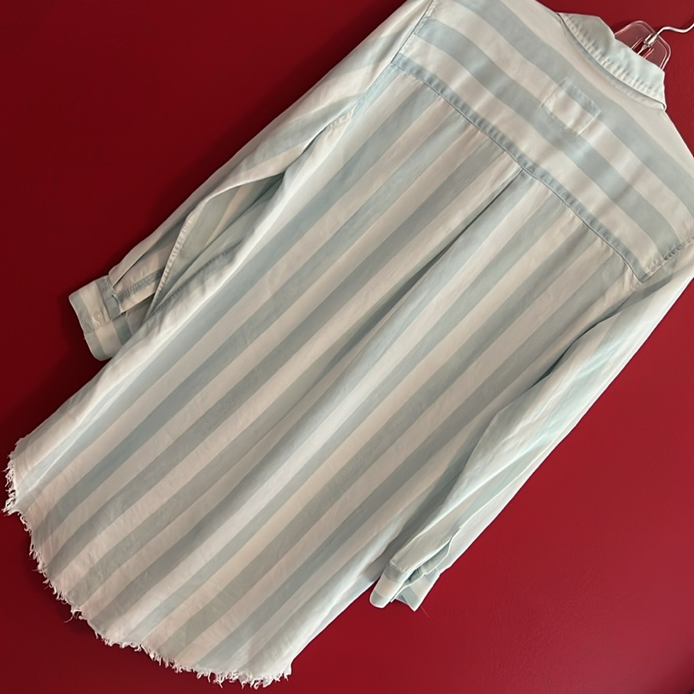 Rails Julian Striped Summer Tencel Shirtdress S - image 4